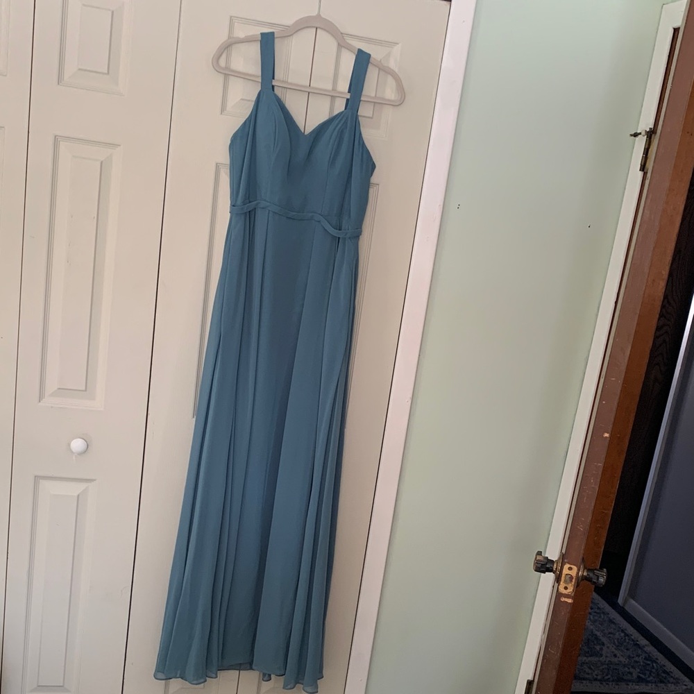 Azazie Elegant Blue Maxi Dress